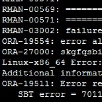 Oracle TDP error