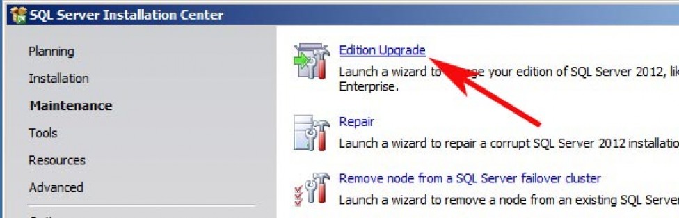 Upgrade SQL Server 2012 Standard to Enterprise